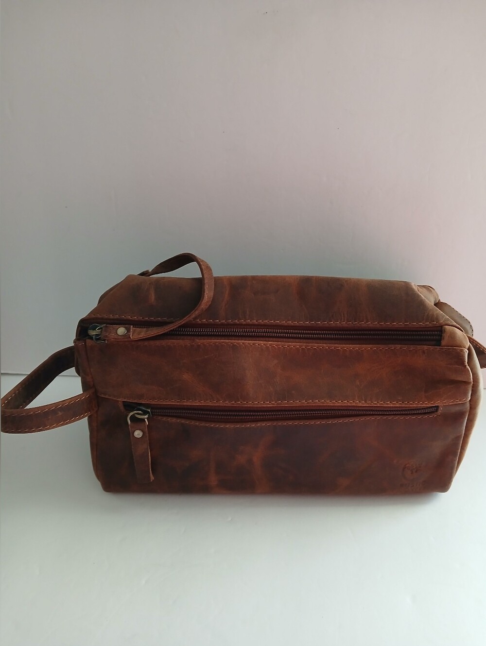 Rustic Town Leather Men’s Travel Dopp Kit Toiletry Bag